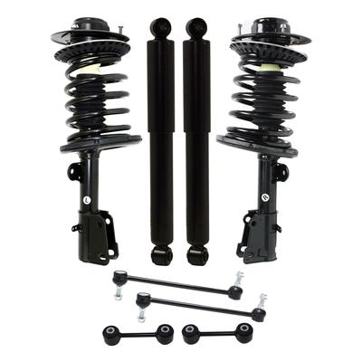 2006 Chrysler Town & Country 8-Piece Kit Front and Rear Suspension Kit, FWD, includes (2) Loaded Strut, (2) Shock absorber, and (4) Sway Bar Link