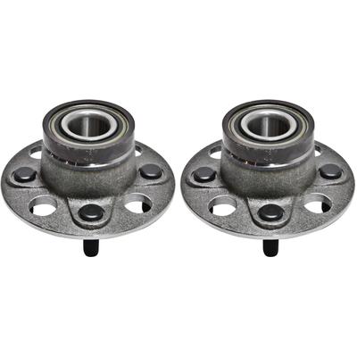 2012 Honda Insight Rear, Driver and Passenger Side Wheel Hubs, With Bearing, Front Wheel Drive