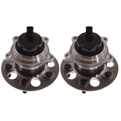 2000 Toyota RAV4 Rear, Driver and Passenger Side Wheel Hubs, With Bearing, With Sensor, 4-Wheel ABS, Front Wheel Drive