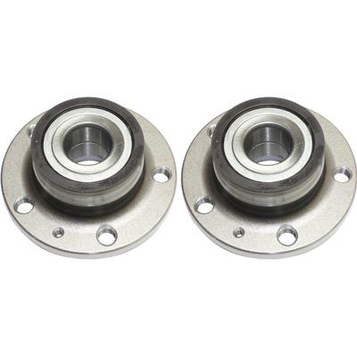 2008 Volkswagen Eos Rear, Driver and Passenger Side Wheel Hub, with Bearing