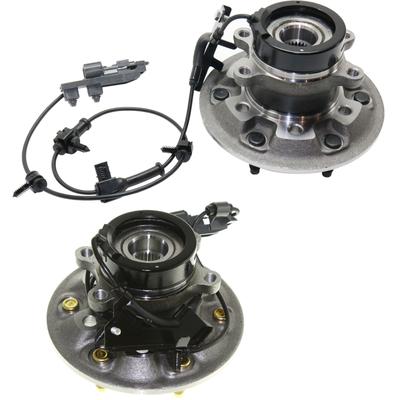 2007 GMC Canyon Front, Driver and Passenger Side Wheel Hubs, With Bearing, Four Wheel Drive