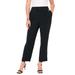 Plus Size Women's June Fit Corner Office Pants by June+Vie in Black (Size 10 W)