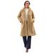 Plus Size Women's Teddy Coat by Jessica London in Soft Camel (Size 22 W)
