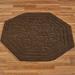 Palermo Octagon Rug, 6' Octagon, Dark Chocolate