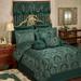Camelot Comforter Set Emerald Green, California King, Emerald Green