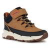 Winterboots GEOX "J FLEXYPER PLUS BOY ABX", Kinder, Gr. 31, braun (camelfarben, schwarz), Lederimitat, Textil, casual,sportlich, Schuhe, Sneaker, Freizeitschuh mit Geox Spezial Membrane