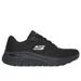 Skechers Women's Arch Fit 2.0 - Big League Sneaker | Size 8.0 Wide | Black | Textile/Synthetic | Vegan | Machine Washable