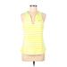 Nike Active Tank Top: Yellow Activewear - Women's Size Large