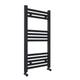 400x800mm Towel Warmer Flat, Wall Mounted Matte Anthracite Plated Steel Bathroom Towel Rail Radiator, Suitable for Central Heating, Electric and Dual Fuel