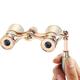 BLACKICE Golden Adjustable Opera Glasses for Women, Kids, and Adults - Elegant 3X25 Binoculars for Opera Performances