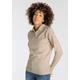 Troyer BOYSEN'S Gr. 32/34 (XS), beige (beige melange) Damen Pullover Troyer-Pullover