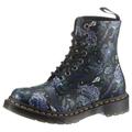 Schnürstiefel DR. MARTENS "1460 PASCAL 8 Eye Boot" Gr. 37, schwarz (schwarz, geblümt) Damen Schuhe Stiefel