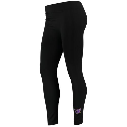 Schwarze ZooZatz Fleece-Leggings der Washington Huskies für Damen