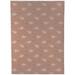 KAVKA DESIGNS Meadow Straight Rectangular Chair Mat in White/Brown | 96 W x 120 D in | Wayfair MWOMT-17301-8X10-TEL10897