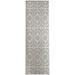 White 96 x 30 x 0.08 in Area Rug - Dakota Fields Marsha Moroccan Gray/Ivory Indoor/Outdoor Area Rug Polyester | 96 H x 30 W x 0.08 D in | Wayfair