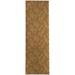 Brown/Orange 30 x 0.25 in Area Rug - Winston Porter Apryle Floral Carmel/Brown Indoor/Outdoor Area Rug Polyester | 30 W x 0.25 D in | Wayfair