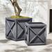 Sand & Stable™ Odelia 2 - Piece European Zinc Planter Box Metal | 19 H x 17 W x 17 D in | Wayfair D9F827B3611A4B9CAFFE45B0CAC61506