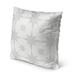 Orren Ellis Tupmann Geometric Indoor/Outdoor Throw Pillow Polyester/Polyfill blend in White | 16 H x 16 W x 4 D in | Wayfair