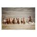 Stupell Industries Ax-190-Wood Cowboy Herding Horses On MDF by PBurchettePhoto Photograph in Brown | 13 H x 19 W x 0.5 D in | Wayfair