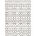 White Rectangle 3'11" x 5'3" Area Rug - Well Woven Medusa Nord Moroccan Tribal Indoor Outdoor Ivory Flatweave Rug Polypropylene | Wayfair MED-52-4