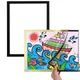 Cadre d'affichage d'art magnétique pour enfants porte-documents auto-adhésif cadres photo