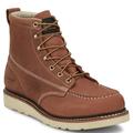 Chippewa Boot Edge Walker 6" EH Plain Toe - Mens 12 Brown Boot E2