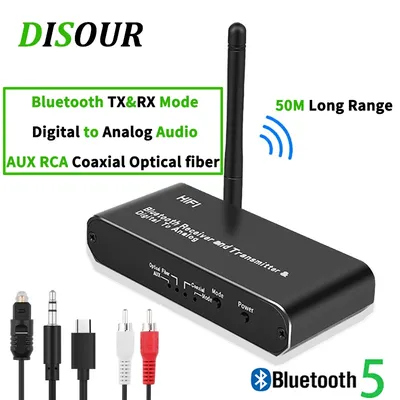 DISOUR-Décodeur audio 3 en 1 convertisseur numérique vers analogique Bluetooth 5.0 récepteur