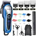 Kemei tondeuse à cheveux tondeuse à cheveux professionnelle tondeuse à cheveux électrique pour hommes couteau à barbe tondeuse à cheveux tondeuse à cheveux sans fil filaire