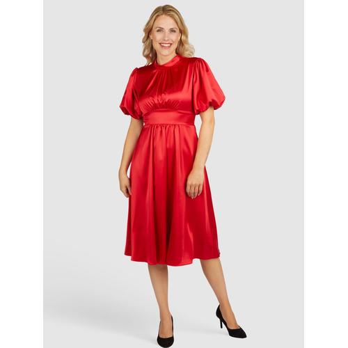 Kleo Abendkleid Abendkleid aus Satin Damen rot, 38