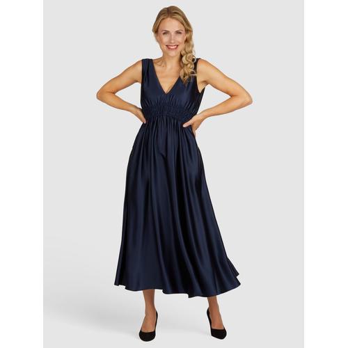 Kleo Abendkleid Abendkleid aus Satin Damen blau, 38