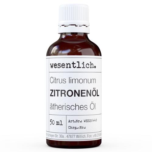 Zitronenöl - ätherisches Öl von wesentlich. 50 ml