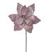 Vickerman 739921 - 21.5" Rose Gold Sequin Poinsettia 11" Flower (6 Pack) (RG231158)