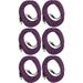 Seismic Audio SAXLX-50 6 Pack of Purple 50 Foot XLR Microphone Cables