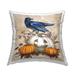 Stupell Crow & Jack-o-Lantern Printed Throw Pillow by Paul Brent