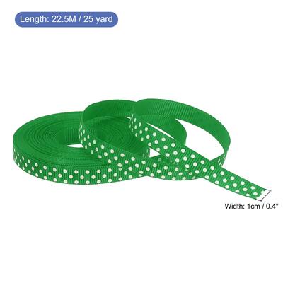 Grosgrain Ribbons with White Dots Ribbon Bow Decoration