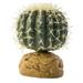 Exo-Terra Desert Barrel Cactus Terrarium Plant [Reptile Decorations] Small - 1 Pack