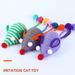 Fairnull Cat Toy Bite-resistant Creative Exquisite Relieve Boredom Bright Color Mouse Shape Pet Cat Chew Toy Pet Supplies