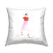 Stupell Pink & Red Trendy Girl Printed Throw Pillow by Simone Elum