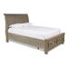 New Classic Furniture Salinger Pewter Sleigh Bed with 2 Drawers