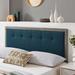 Draper Tufted Fabric and Wood Headboard