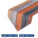 Table Runner 108" x 13", Retro Table Runner, Orange & Grey - Orange & Grey