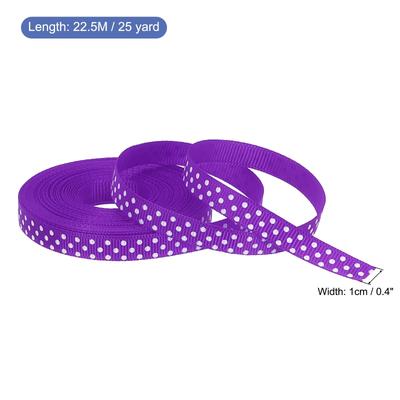 Grosgrain Ribbons with White Dots Ribbon Bow Decoration