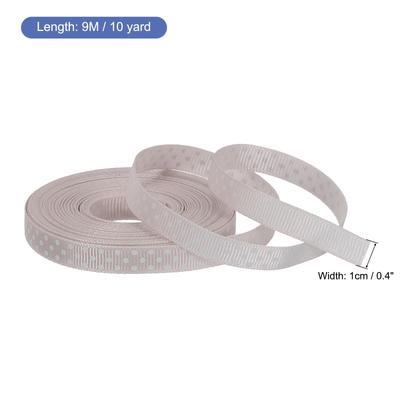 Grosgrain Ribbons with White Dots Ribbon Bow Decoration
