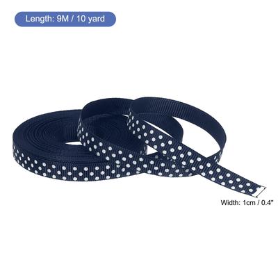Grosgrain Ribbons with White Dots Ribbon Bow Decoration