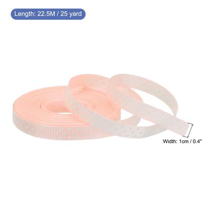 Grosgrain Ribbons with White Dots Ribbon Bow Decoration