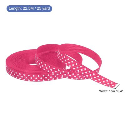 Grosgrain Ribbons with White Dots Ribbon Bow Decoration