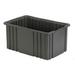 LEWISBins Divider Box 16-1/2 x 10-7/8 x 8 Gray Lot of 6