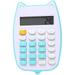 Cute Desk Calculator Basic Desktop Calculator 12 Digit Pocket Calculators Desktop with Large LCD Display for Office Home and School - Blue