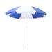 NUOLUX 2.2m Blue White Square Umbrella Outdoor Market Patio Umbrella Rain Sun Umbrella Table Beach Umbrella Without Base (Stems Random Colors)