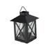 Candle Lantern Decorative Square House Shape Metal Candle Holder Hanging Lantern Farmhouse Home Decor for Outdoor Patio Wedding Party Christmas Decor